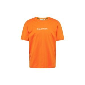 Calvin Klein Tričko 'Hero'  oranžová / biela