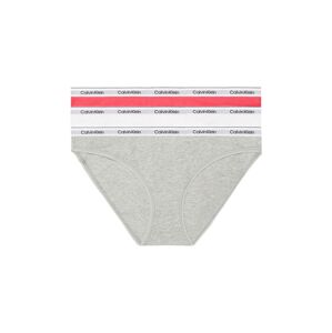Calvin Klein Underwear Nohavičky  sivá melírovaná / svetločervená / čierna / biela