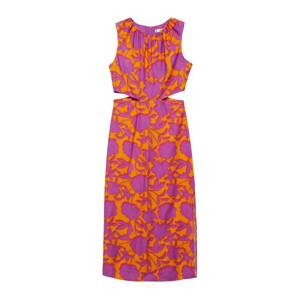 MANGO Letné šaty 'Olimpio'  fialová / oranžová