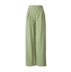 PIECES Plisované nohavice 'MINIDI'  zelená