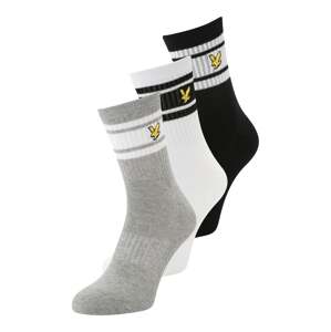 Lyle & Scott Ponožky 'GRANT'  žltá / sivá melírovaná / čierna / biela
