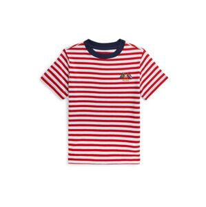 Polo Ralph Lauren Tričko  námornícka modrá / oranžová / červená / šedobiela