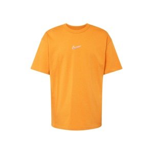 Nike Sportswear Tričko 'PREM ESSNTL'  oranžová / biela