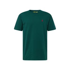 Polo Ralph Lauren Tričko 'SSCNCLSM1'  zelená / červená