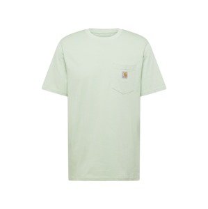 Carhartt WIP Tričko  sivá / pastelovo zelená / oranžová