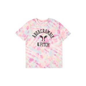Abercrombie & Fitch Tričko  svetlomodrá / broskyňová / ružová / čierna