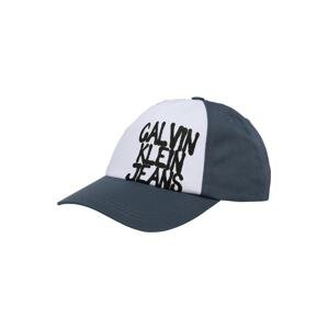Calvin Klein Jeans Klobúk  dymovo modrá / čierna / biela