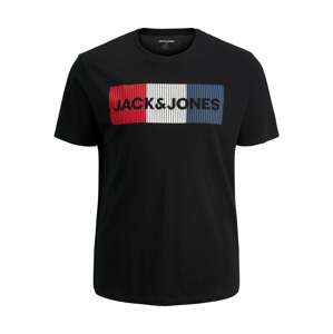Jack & Jones Plus Tričko  námornícka modrá / červená / čierna / biela