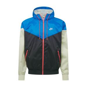Nike Sportswear Prechodná bunda  nebesky modrá / pastelovo zelená / lososová / čierna / biela