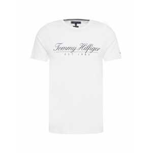 TOMMY HILFIGER Tričko  biela / tmavomodrá