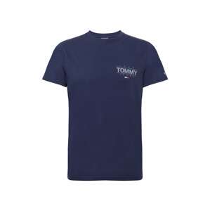 Tommy Jeans Tričko  námornícka modrá / sivá / svetločervená / biela