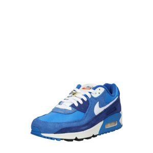 Nike Sportswear Nízke tenisky 'Air Max 90'  nebesky modrá / tmavomodrá / tmavooranžová / čierna / biela