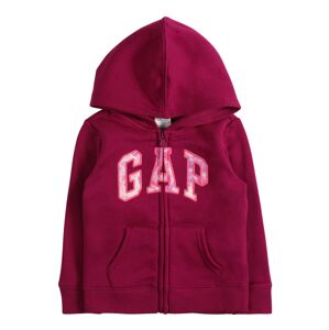 GAP Tepláková bunda  fialová / baklažánová / ružová / biela