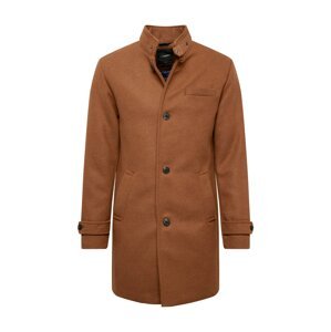 JACK & JONES Prechodný kabát 'Melton'  hnedá melírovaná