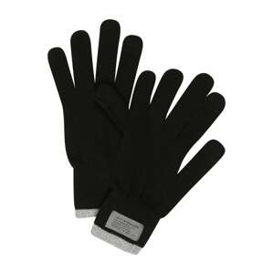 LEVI'S Prstové rukavice  sivá melírovaná / čierna