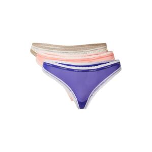 Calvin Klein Underwear Tangá  béžová / modrá / ružová / biela