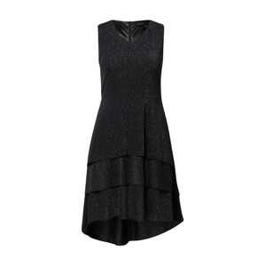 Mela London Kokteilové šaty  čierna / strieborná