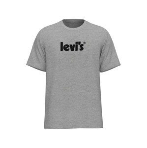 LEVI'S ® Tričko 'SS Relaxed Fit Tee'  sivá melírovaná / čierna