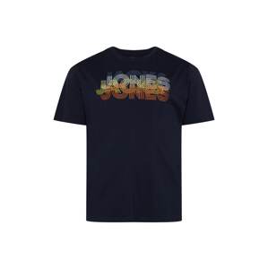 Jack & Jones Plus Tričko 'POWER'  námornícka modrá / modrosivá / žltá / oranžová / biela