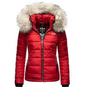 MARIKOO Zimná bunda 'Lerikaa'  béžová / červená / čierna