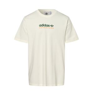 ADIDAS ORIGINALS Tričko  tmavozelená / svetlooranžová / prírodná biela