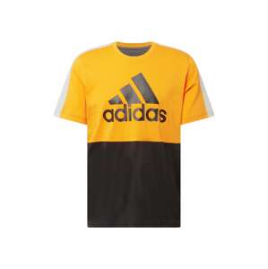ADIDAS SPORTSWEAR Funkčné tričko  svetlosivá / oranžová / čierna