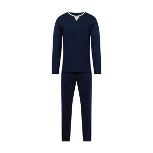 SEIDENSTICKER Dlhé pyžamo  námornícka modrá / svetlosivá