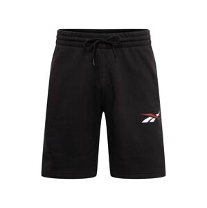 Reebok Sport Športové nohavice  karmínovo červená / čierna / biela
