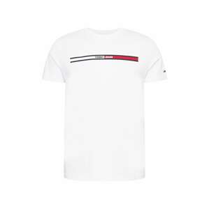 Tommy Jeans Tričko 'Essential'  červená / čierna / biela