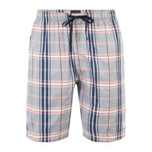 SCHIESSER Pyžamové nohavice  námornícka modrá / svetlosivá / pastelovo ružová / biela