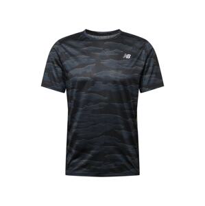 new balance Funkčné tričko  tmavosivá / čierna