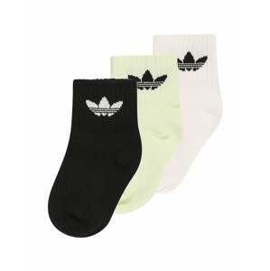 ADIDAS ORIGINALS Ponožky  svetložltá / čierna / biela