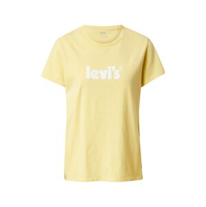 LEVI'S Tričko 'THE PERFECT TEE YELLOWS/ORANGES'  svetložltá / červená / biela