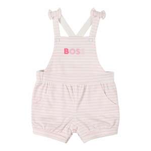 BOSS Kidswear Nohavice na traky  ružová / tmavoružová / biela