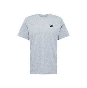 Nike Sportswear Tričko 'Club'  námornícka modrá / sivá melírovaná