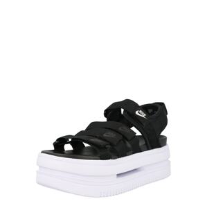 Nike Sportswear Sandále 'ICON CLASSIC SANDAL'  čierna / biela