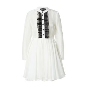 Custommade Košeľové šaty 'Lottie'  čierna / biela