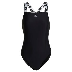 ADIDAS SPORTSWEAR Športové jednodielne plavky 'Tape'  čierna / biela