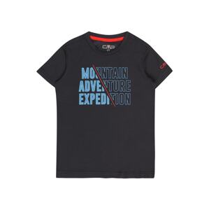 CMP Funkčné tričko  modrá / sivá / červená