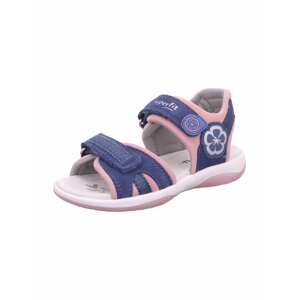 SUPERFIT Sandále 'Sunny'  indigo / modrosivá / ružová / strieborná / biela