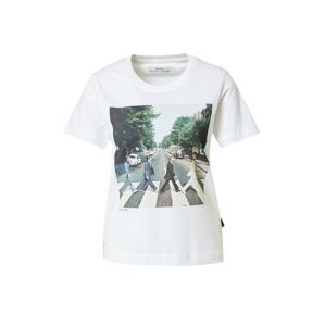 DEDICATED. Tričko 'Mysen Abbey Road'  krémová / azúrová / trávovo zelená / čierna / biela