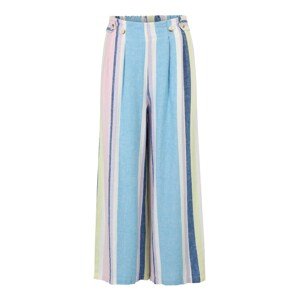 ESPRIT Plisované nohavice  modrá / svetlomodrá / fialová / biela