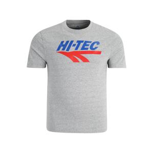 HI-TEC Funkčné tričko  modrá / sivá melírovaná / červená