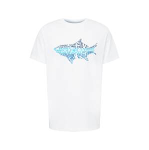 JACK WOLFSKIN Funkčné tričko 'OCEAN LIFE'  námornícka modrá / vodová / biela
