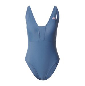 ADIDAS SPORTSWEAR Športové jednodielne plavky 'Iconisea 3-Stripes'  modrá / staroružová