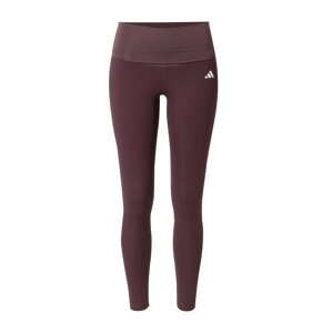 ADIDAS PERFORMANCE Športové nohavice 'Essentials '  tmavočervená / biela