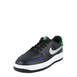 Nike Sportswear Tenisky 'Air Force'  tmavomodrá / sivá / neónovo zelená / čierna