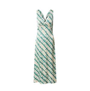 EDITED Večerné šaty 'Clover'  béžová / zelená