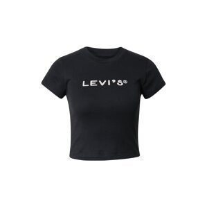 LEVI'S Tričko 'GRAPHIC MINI TEE BLACKS'  čierna / biela