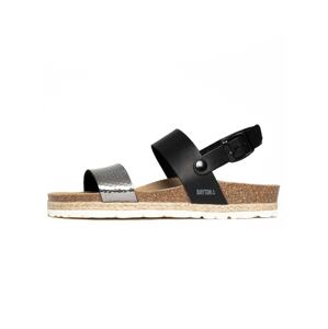 Bayton Remienkové sandále 'Tone'  hnedá / čierna / strieborná / biela